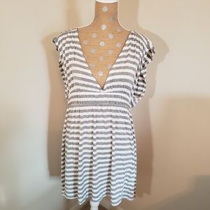 Merona striped swim coverup dress